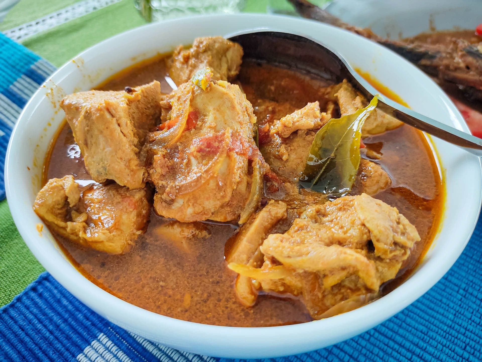 Home-made curry from NOAH's galley